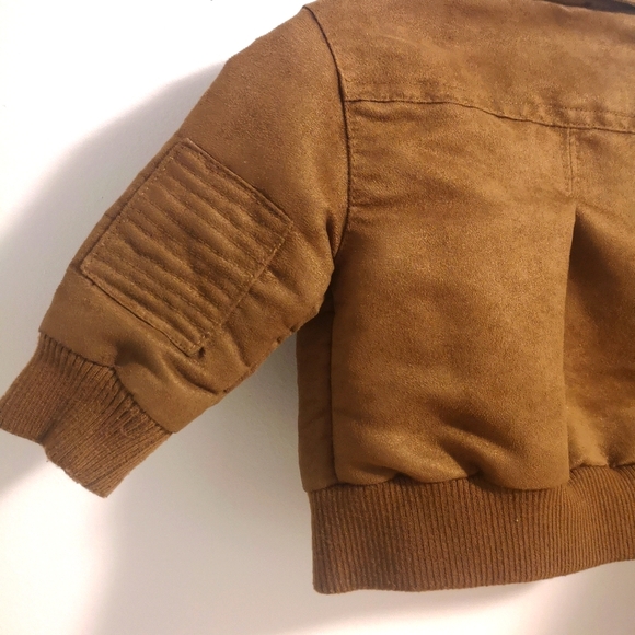 Oshkosh B gosh faux suede brown jacket - Picture 3 of 6